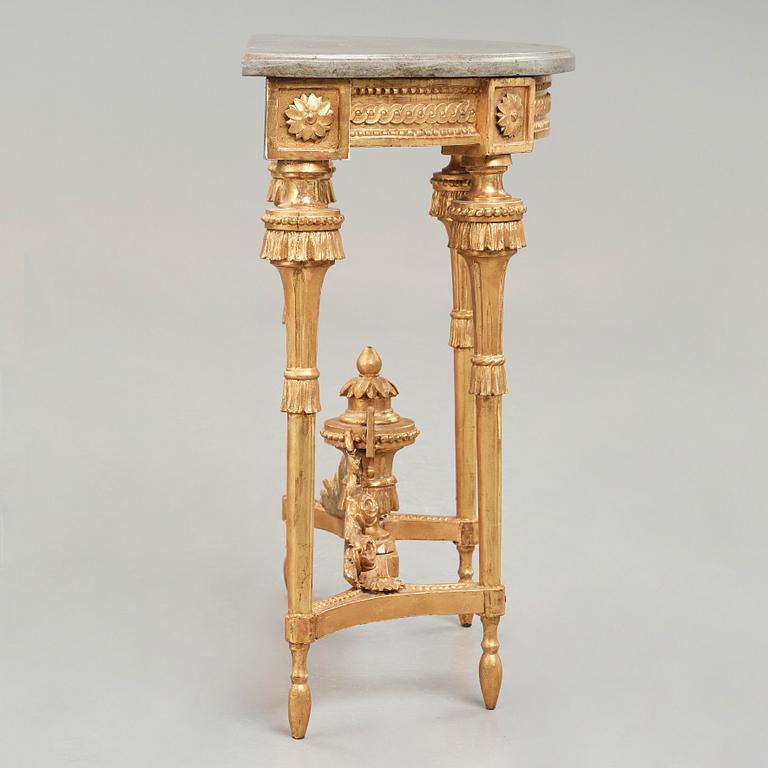 A Gustavian  late 18th century console table.