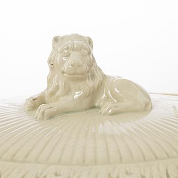 A creamware pâté terrine, Rörstrand, Sweden, first part of the 19th century.