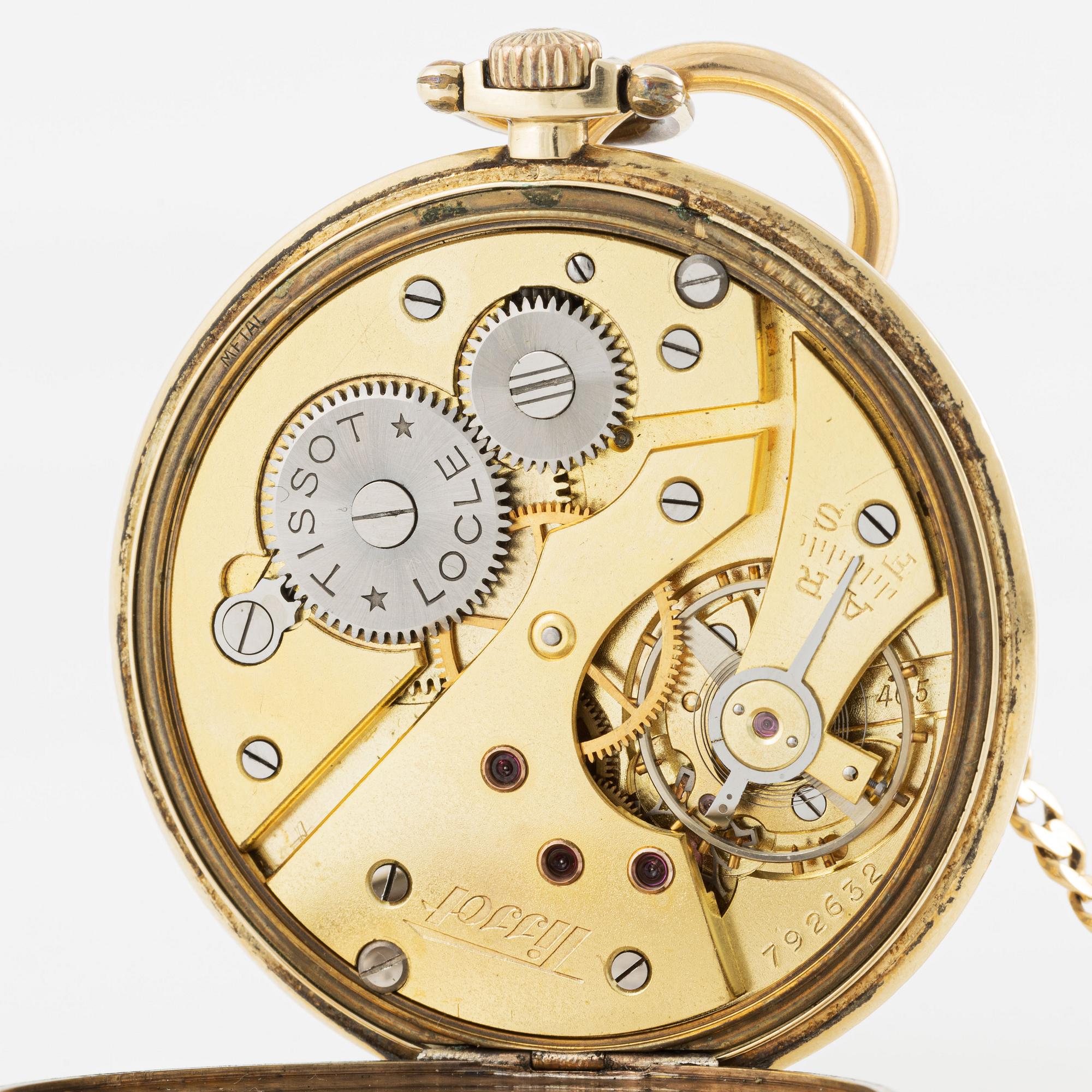 Tissot, Antimagnetic, pocket watch, 47 mm.