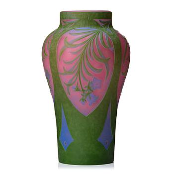 2. Axel Enoch Boman, a unique Art Nouveau cameo glass vase, Reijmyre, Sweden 1913, no 312.