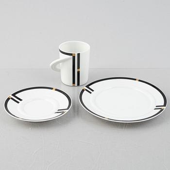 Mario Bellini, eight pieces of a "Cupola" coffee service, Rosenthal Studio-Line, Germany.