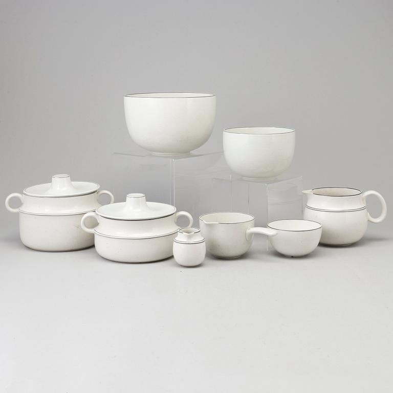 a 112 part "Birka" stoneware service by Stig Lindberg for Gustavsberg.