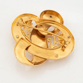 18K gold brooch, Gustaf Dahlgren & Co.