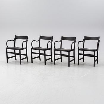 Chris Martin,  4 Waiter XL Armchair - Black Stained Beech.