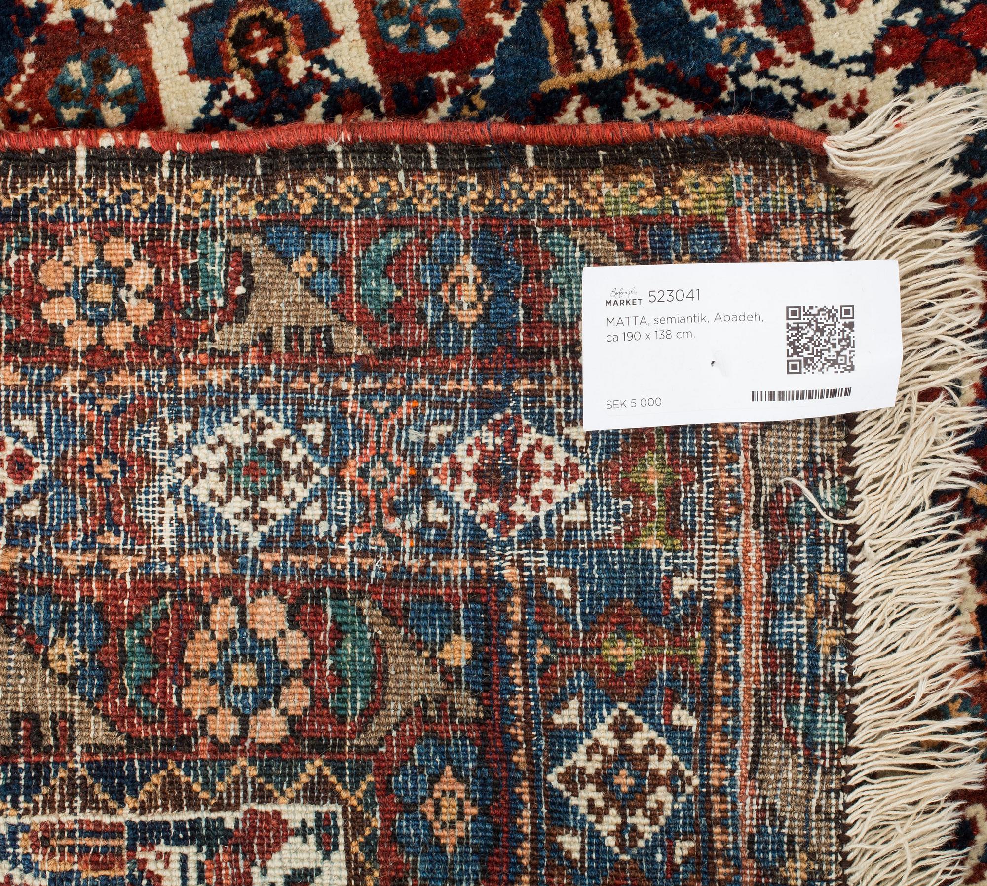 MATTA, semiantik, Abadeh, ca 190 x 138 cm.