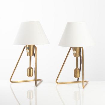 Asea, a pair of wall/table lamps model "E 1145", mid-20th century.