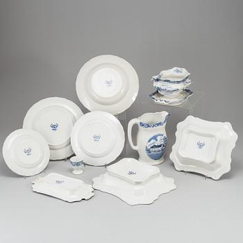 A 'Skånska Slott' part earthenware dinner service, Rörstrand (55 pieces).