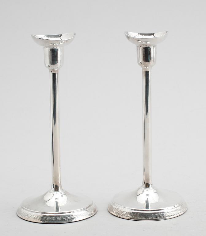 LJUSSTAKAR, 1 par, silver, Ainar Axelsson, GAB, 1974.