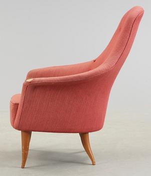 FÅTÖLJ, Kerstin Hörlin-Holmquist, "Stora Adam", Triva-serien, Nordiska Kompaniets verkstäder i Nyköping. 1950/60-tal.