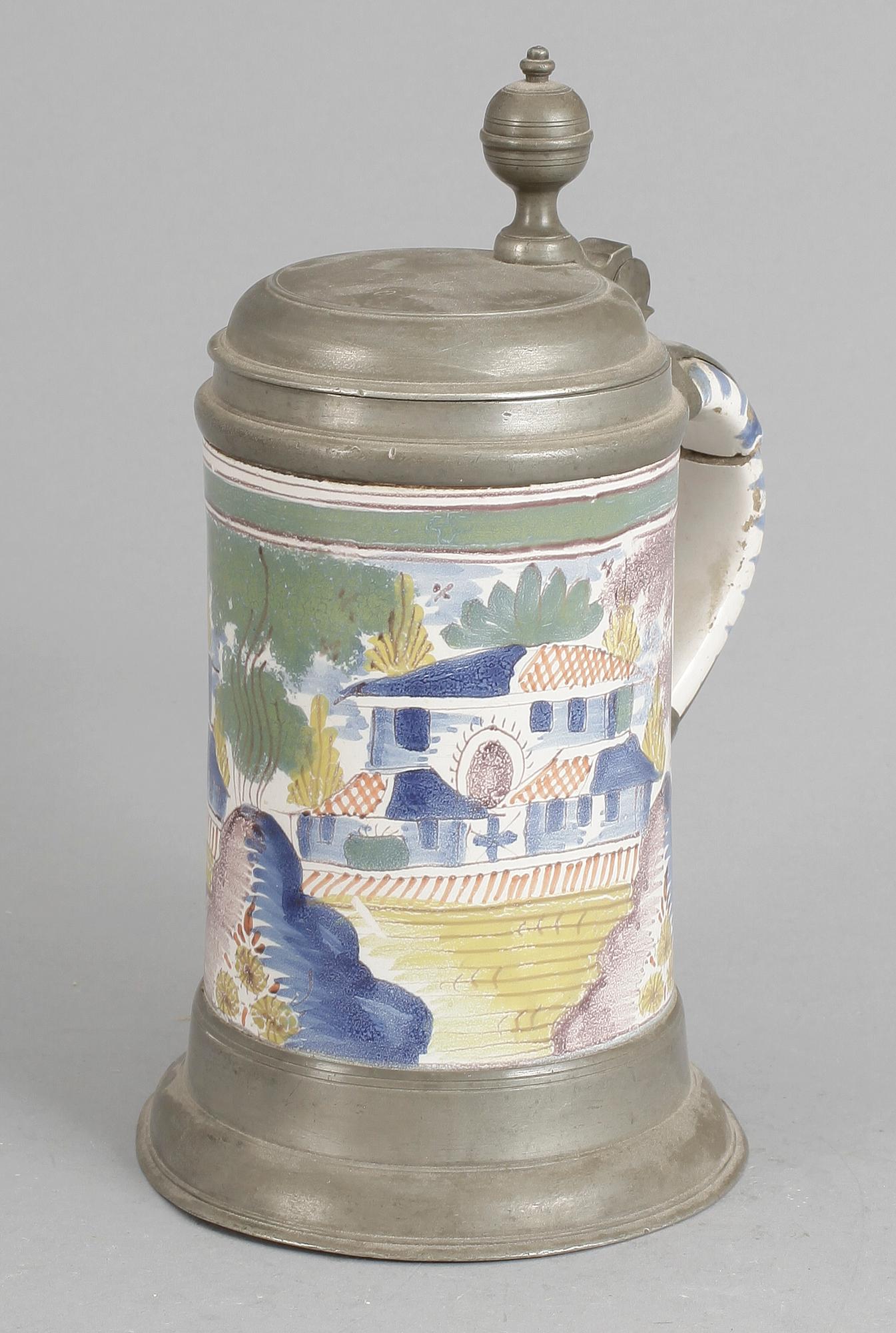 STOP, fajans, sannolikt Tyskland, omkr år 1800.