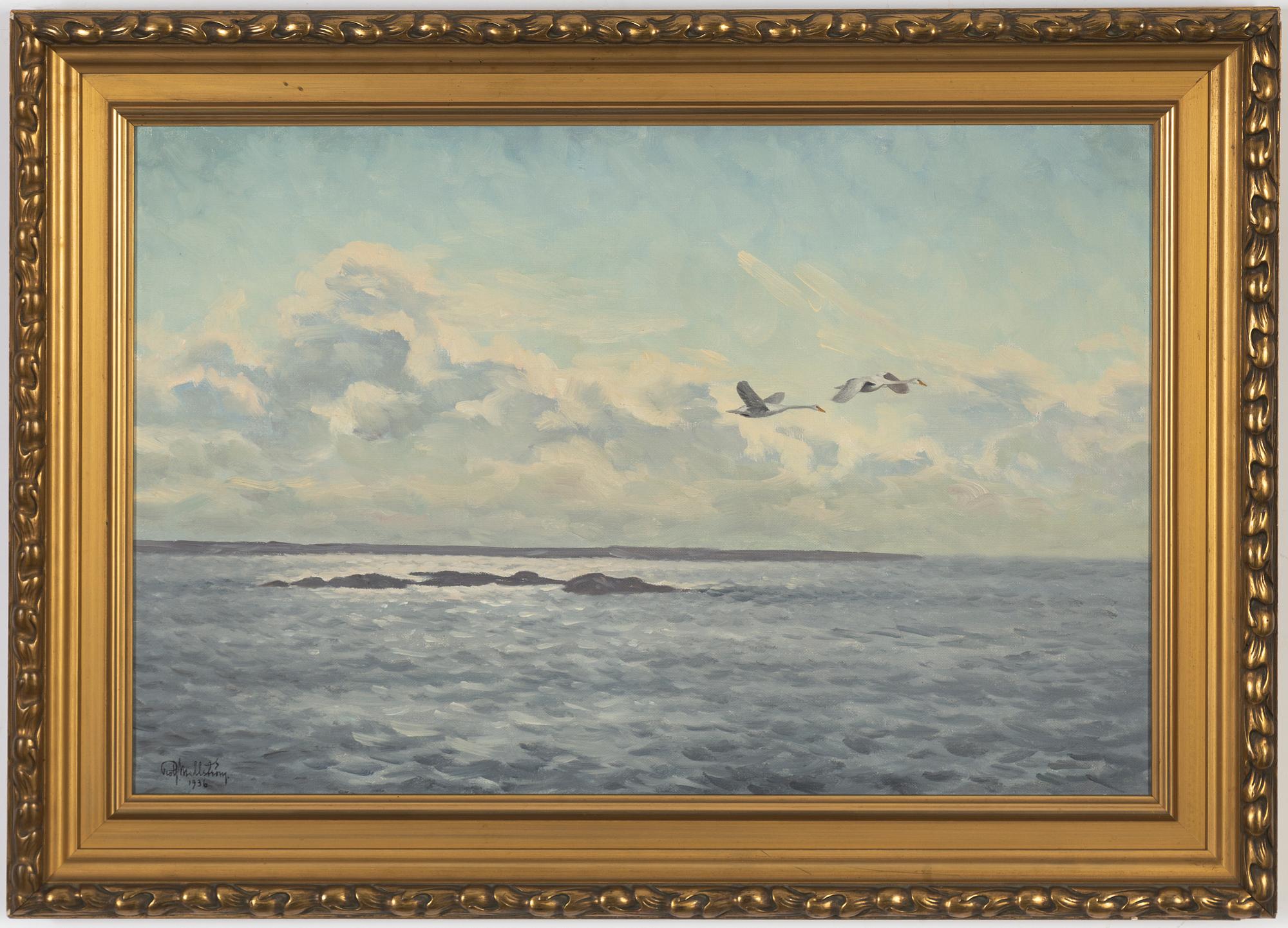 Rolf Mellström, oil on canvas, signed and dated 1936.