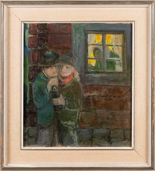 HANNES AUTERE, oil on board, signed and dated-40.