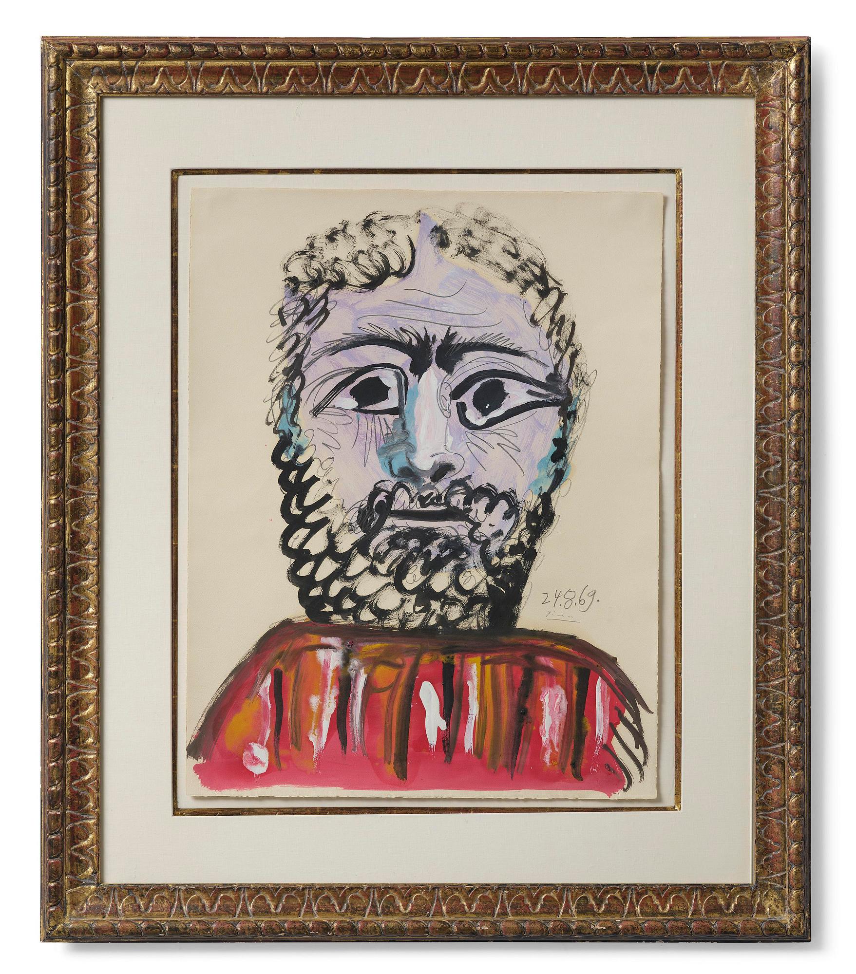 Pablo Picasso, "Buste d'homme".