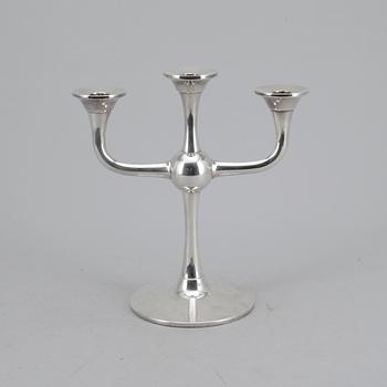 KANDELABER, silver, Karl J Ottesen, Norge, 1900-tal. Vikt ca 723g.