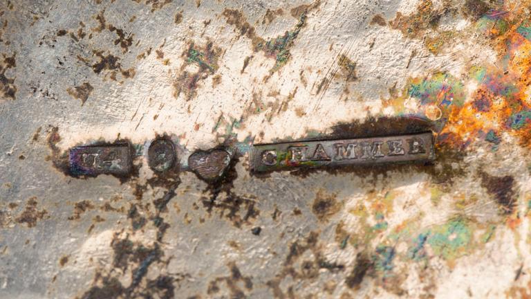 KAFFEKANNA, silver, Christian Hammer, Stockholm. 1850. Vikt ca 786 G.