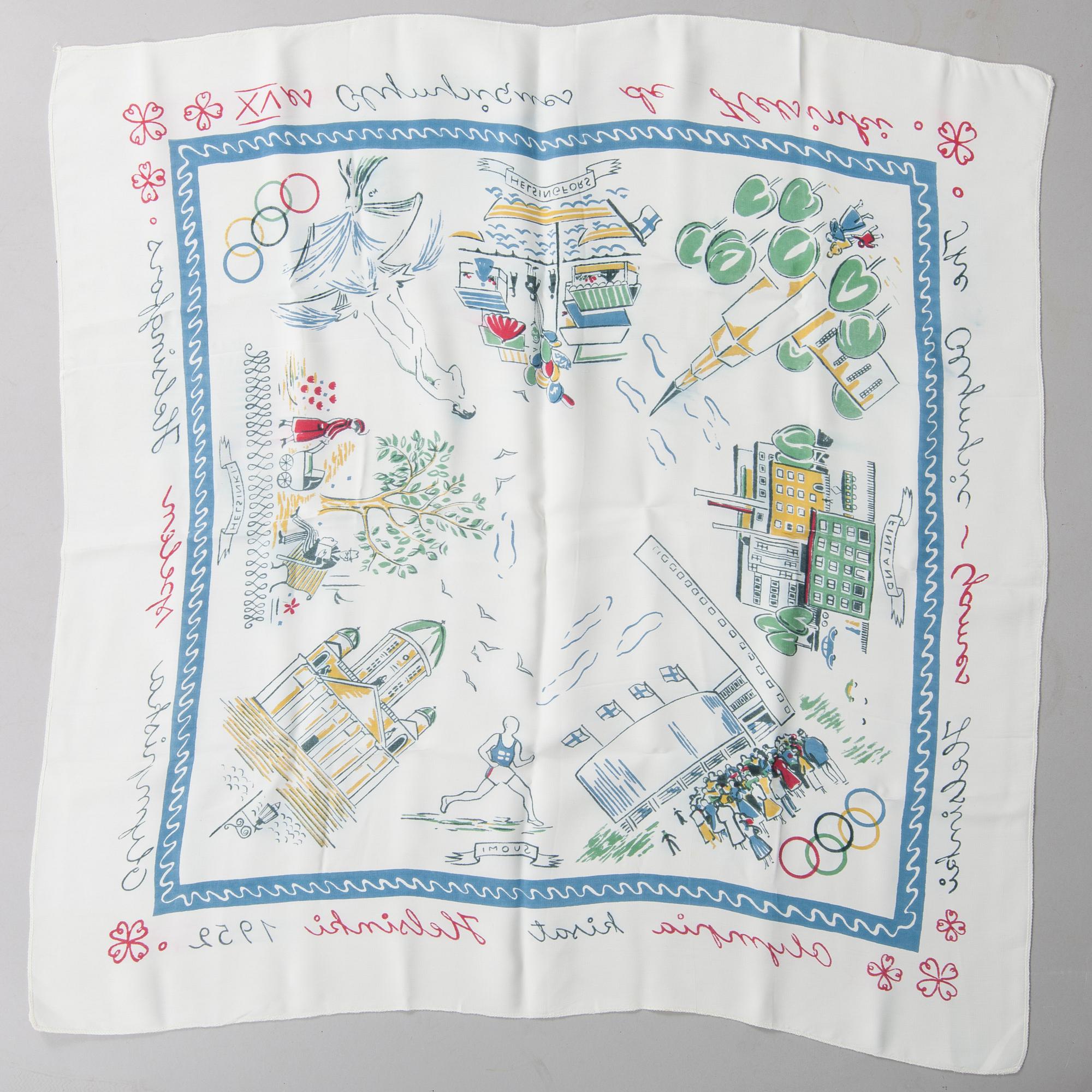 SCARF, Olympiska sommarspelen 1952, Helsingfors. Konstfiber.