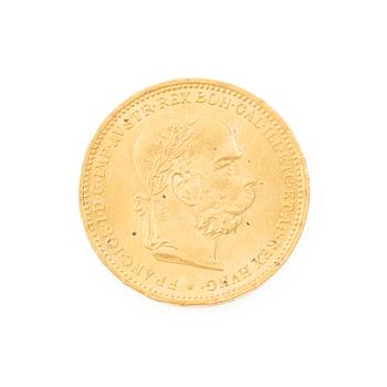 Gold coin, Austria-Hungary, 20 Corona, 1894.