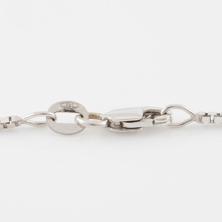 Collier 18K vitguld med briljantslipad diamant 0.40 ct.