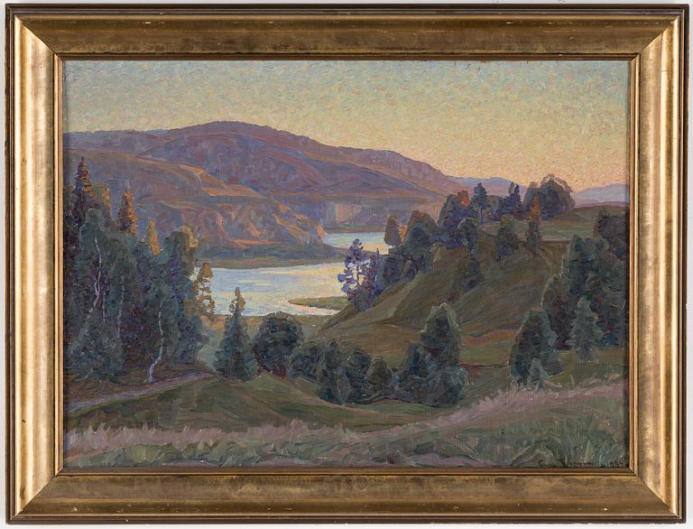 CARL JOHANSSON, oil on panel, signed and dated 1934.