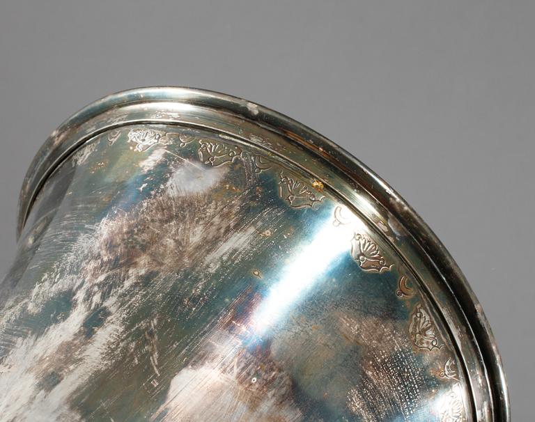 BÄGARE, silver, GAB, Stockholm, 1947, vikt 278 gram.
