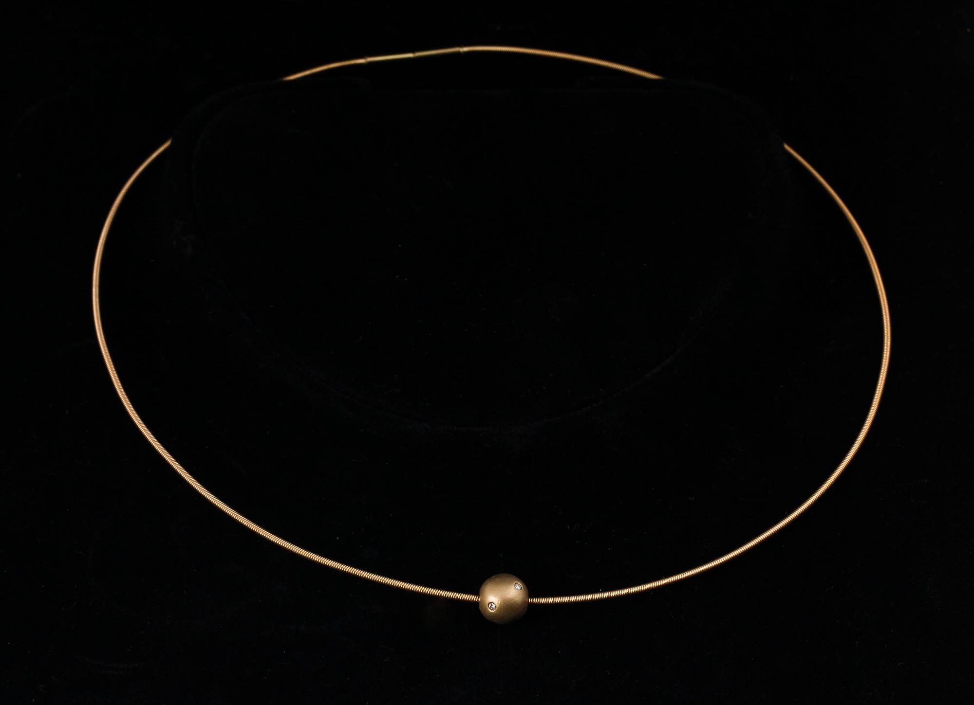 HALSBAND, guld, Lantz, 1900/2000-tal.