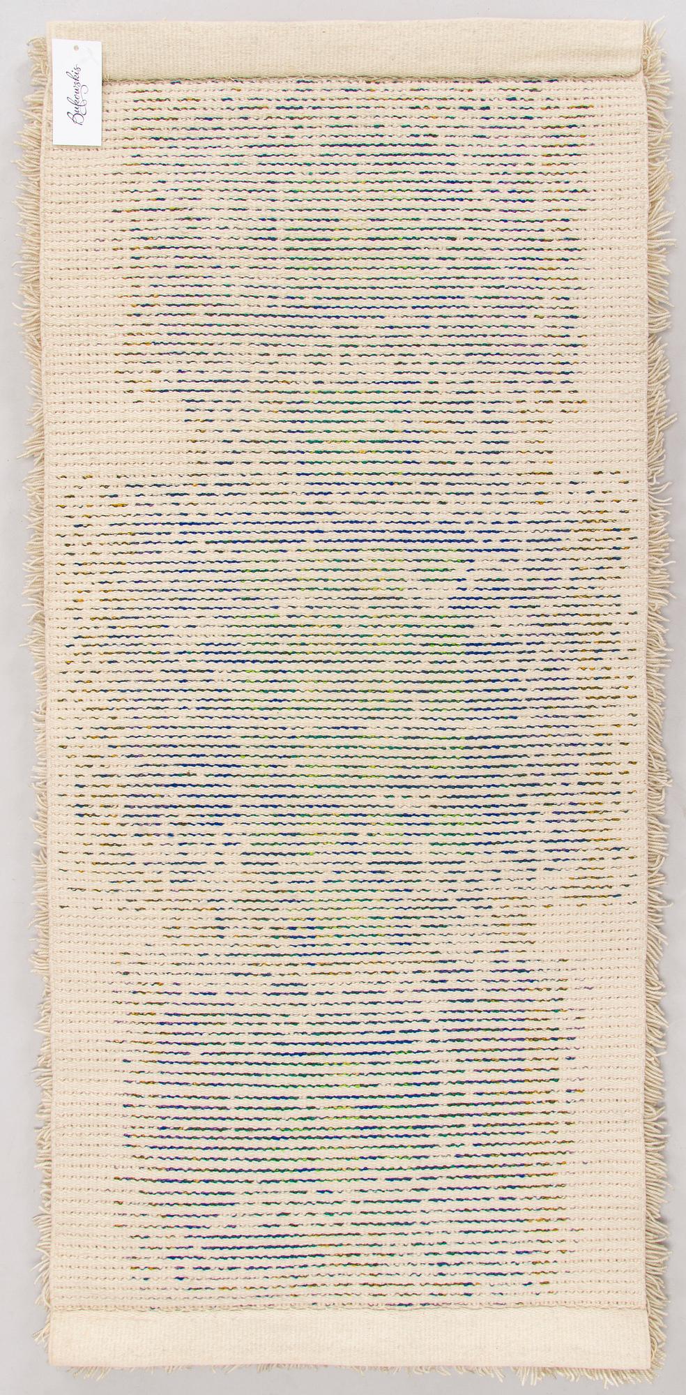 Terttu Tomero, a rya rug for Neovius 75-year anniversary model. Circa 140 x 65cm.