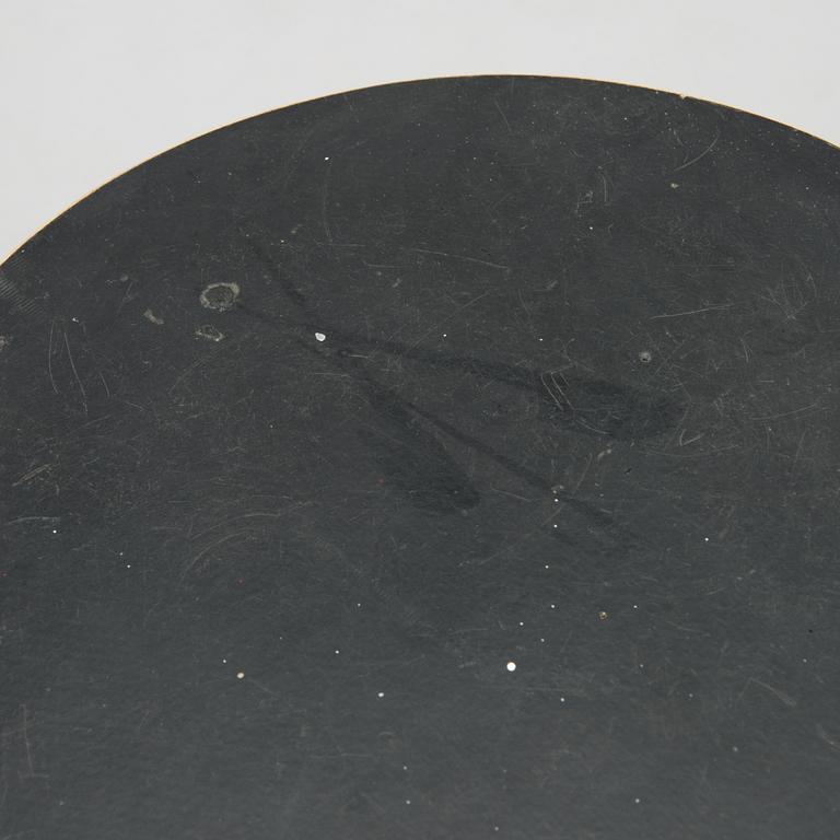 Alvar Aalto, klaffbord "DL82" och pallar, 4 st "60", för O.Y. Huonekalu-ja Rakennustyötehdas A.B 1900-talets mitt.