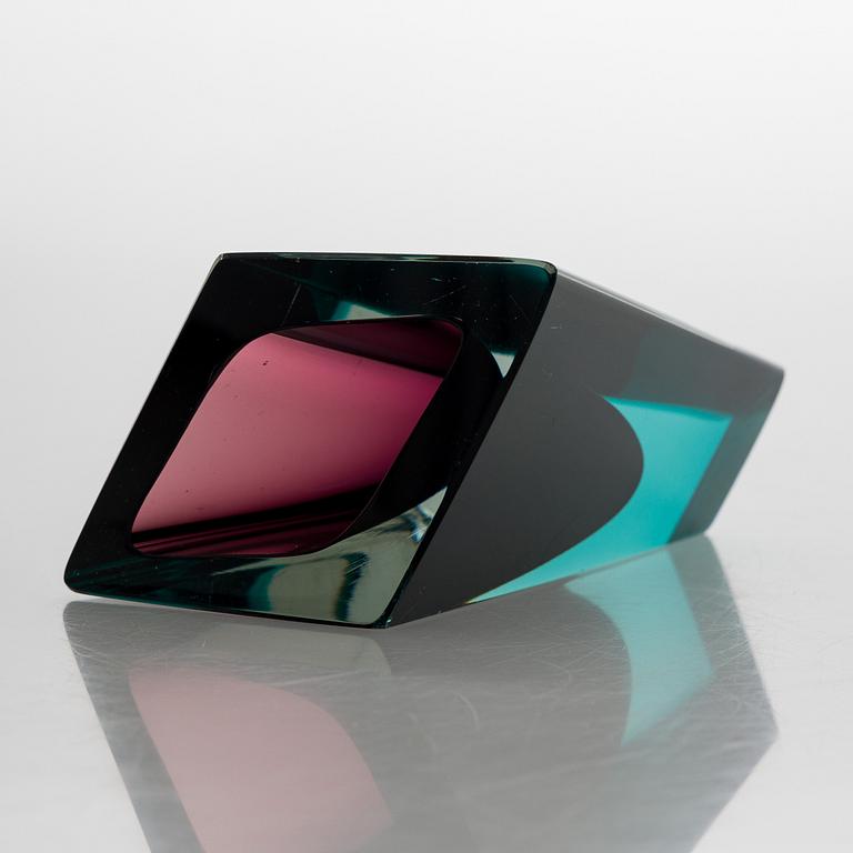 Kaj Franck, a 'Prisma' vase, signed K. Franck, Nuutajärvi Notsjö -59.