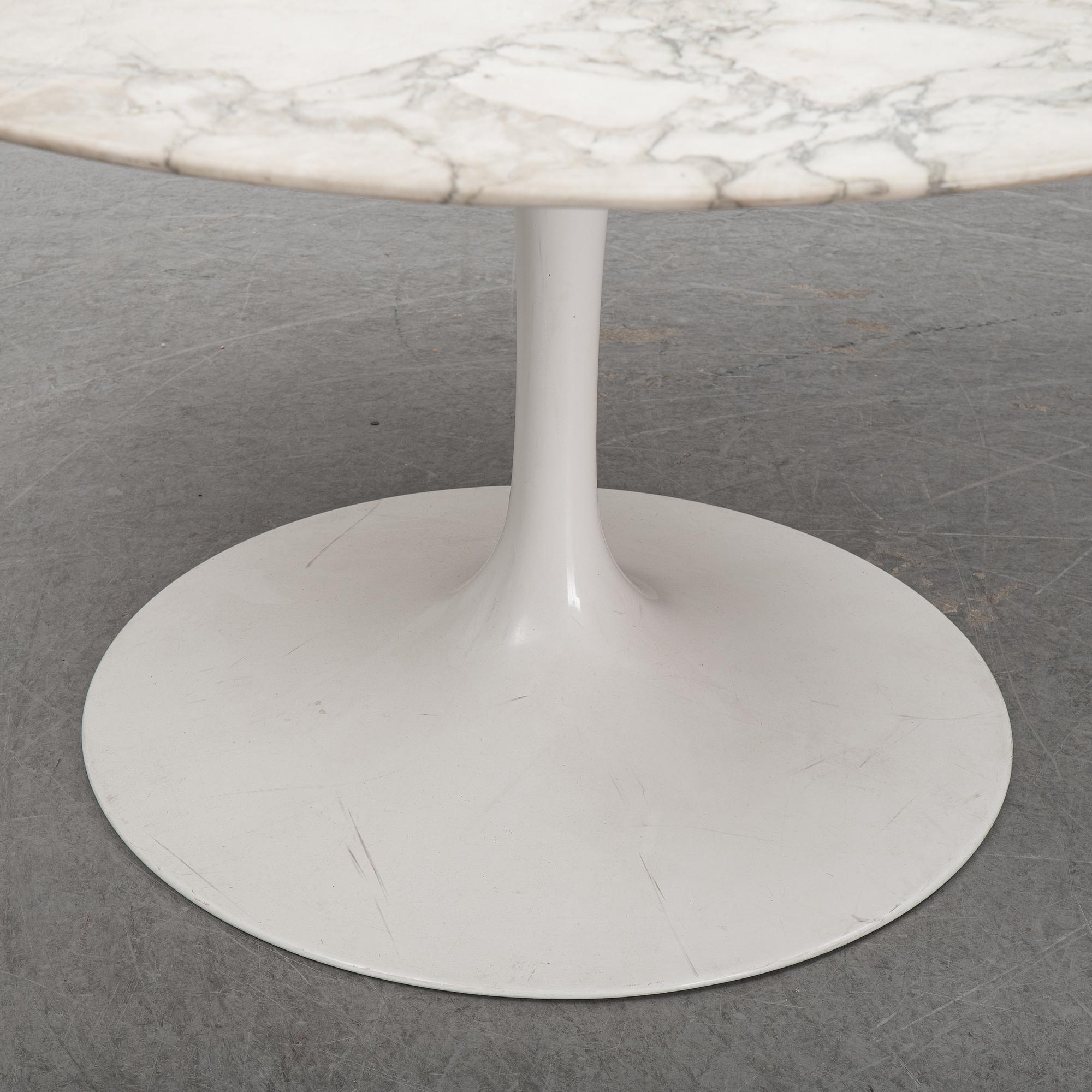 Eero Saarinen, a 'Tulip' marble table, Knoll.