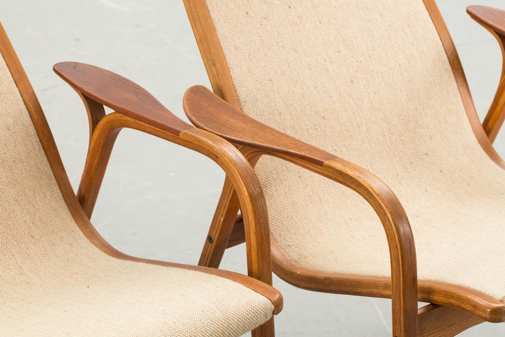 FÅTÖLJER, ett par, "Lamino", Yngve Ekström, Swedese.