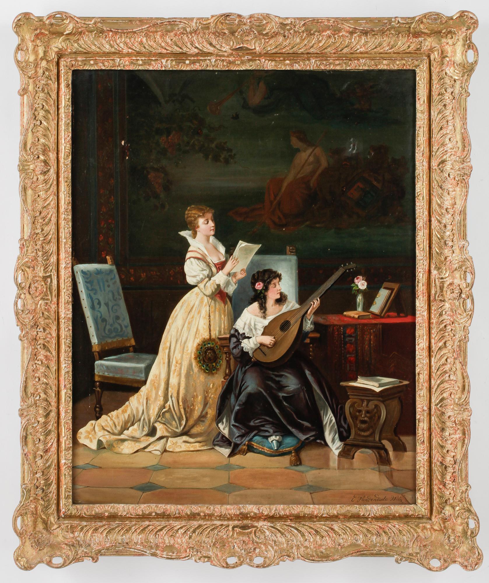 CASIMIR VAN DEN DAELE, olja på duk, sign.