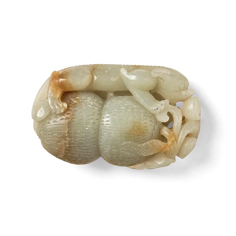 Skulptur, nefrit. Kina, 1900-tal.