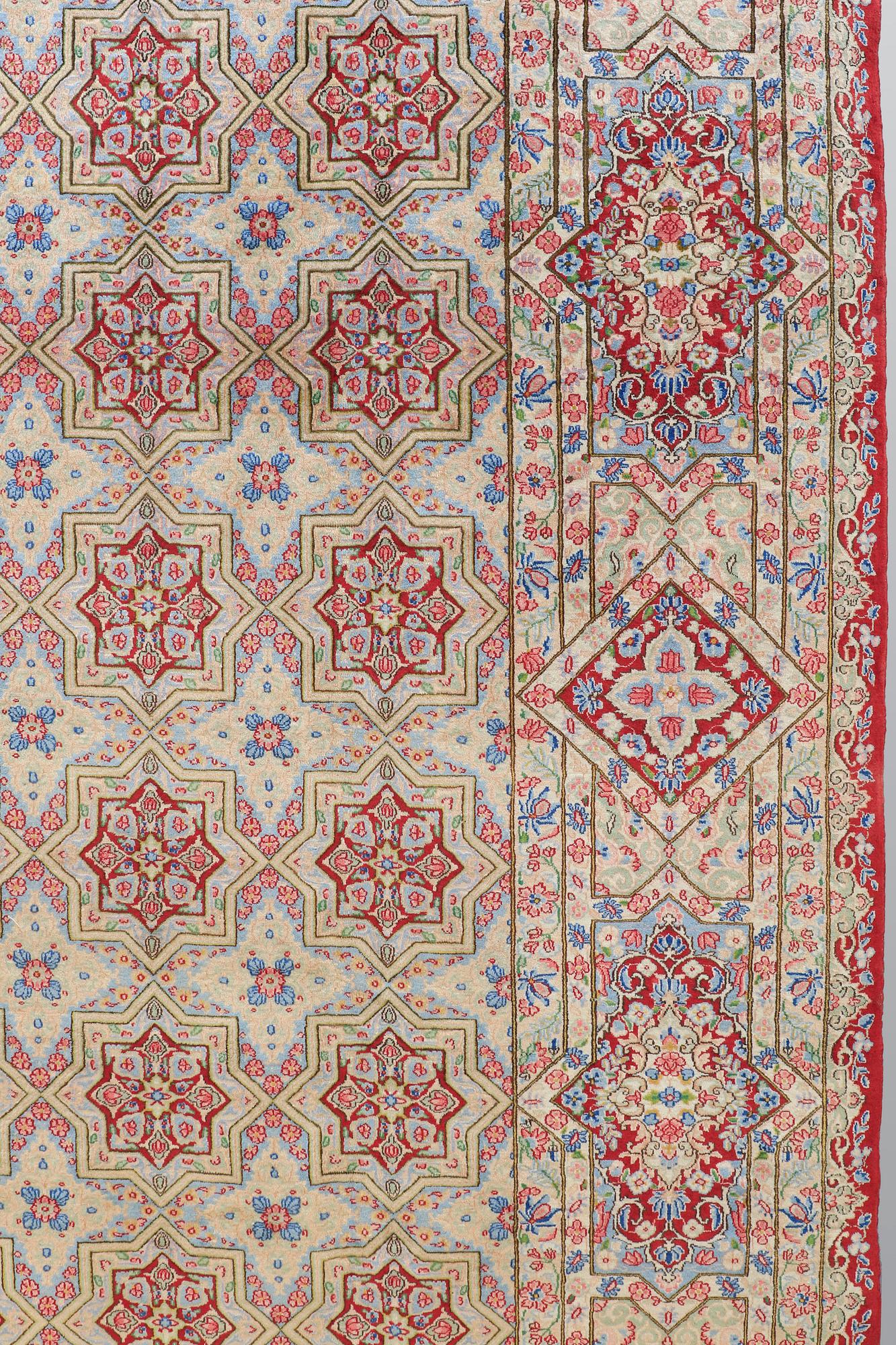 A carpet, Kerman, ca 460 x 340 cm.