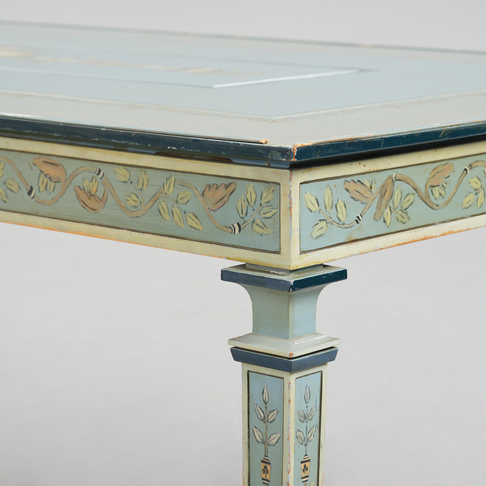 Carl Malmsten, a grand Swedish Grace dining table, cabinetmaker Albin Johansson, Stockholm, for Villa Kvikkjokk, 1927.