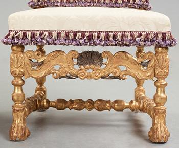 STOLAR, ett par, Frankrike, omkring år 1700, barock.
