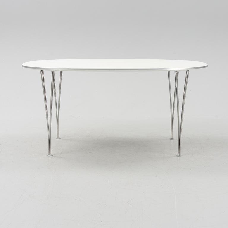Bruno Mathsson & Piet Hein, a 'Superellips' dining table, Fritz Hansen, Denmark, 2008.