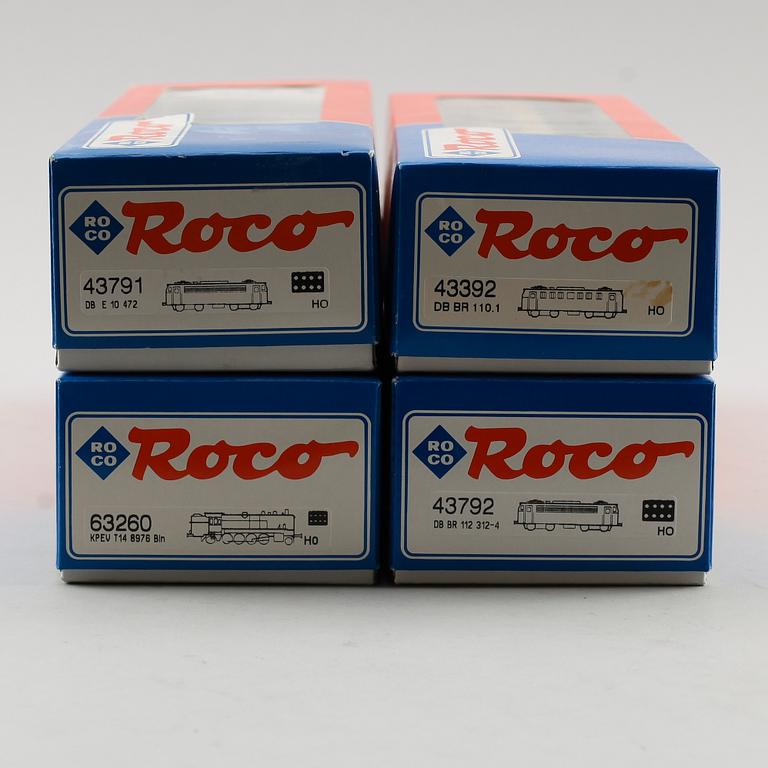 SAMLING MODELLTÅG, 4 delar, Roco, Österrike.