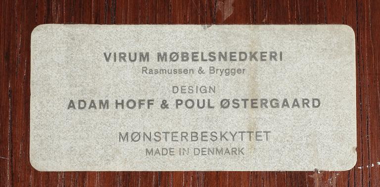 KLÄDHÄNGARE, Adam Hoff & Poul Östergaard, Virum Möbelsnedkeri, Danmark, 1950/60-tal.