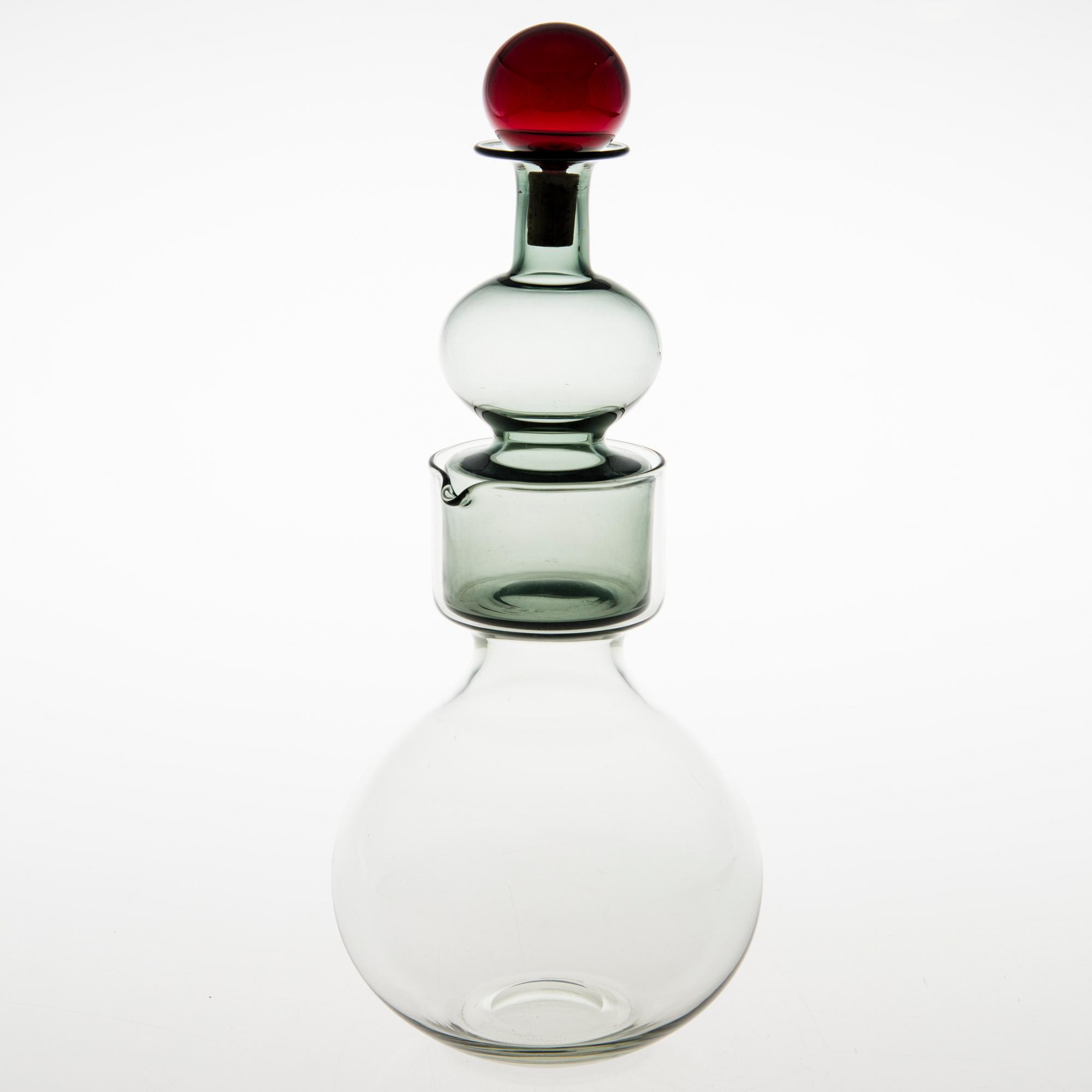 KAJ FRANCK, A decanter 'The Bells of Kremlin', signed K. Franck, Nuutajärvi, Notsjö -61.