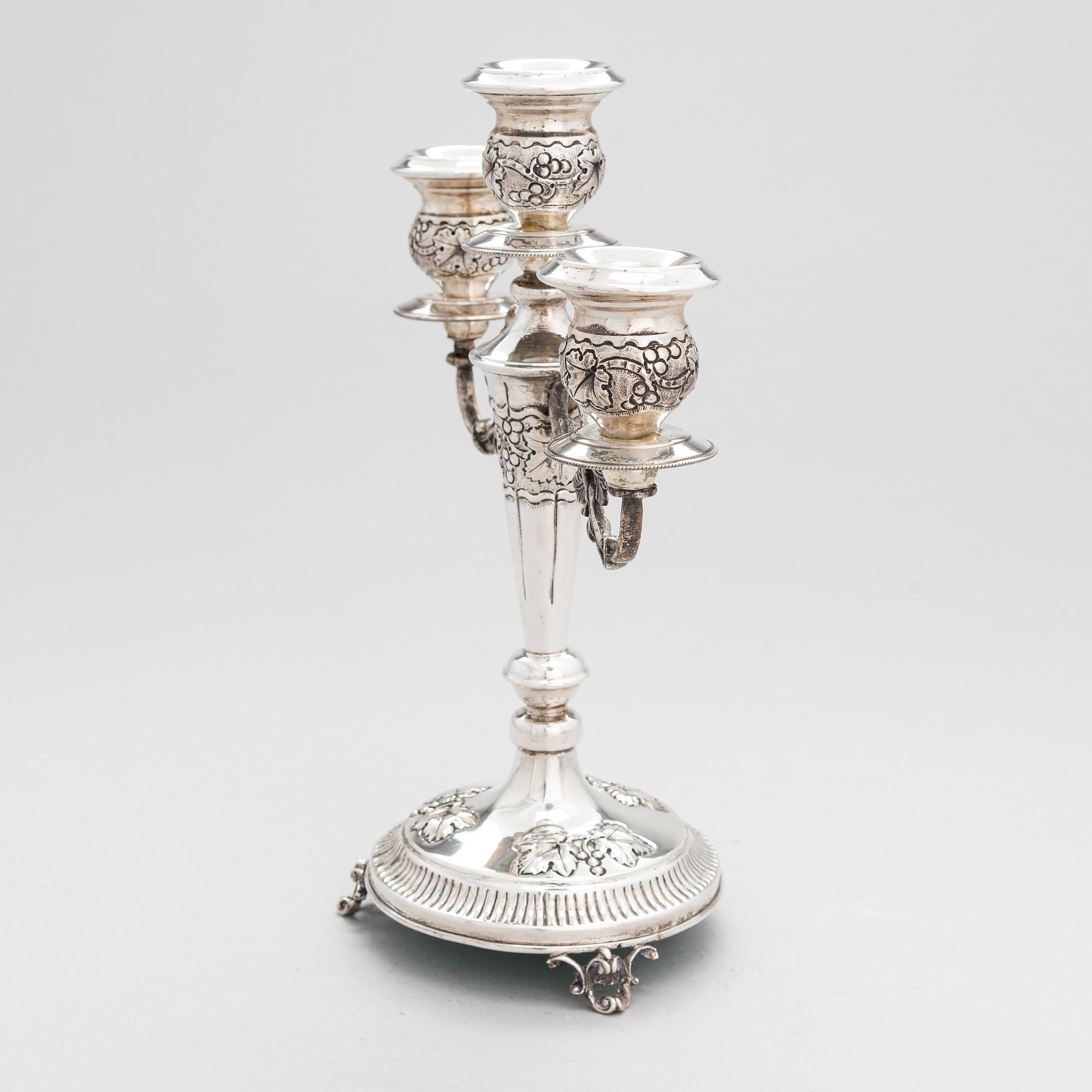 Kandelaber, sterlingsilver, Grekland 1900-talets mitt.