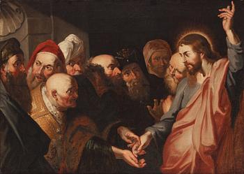 830. Peter Paul Rubens His studio, Christ and the tribute money.