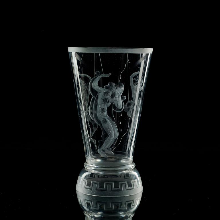 VICKE LINDSTRAND, vas, Orrefors 1931.