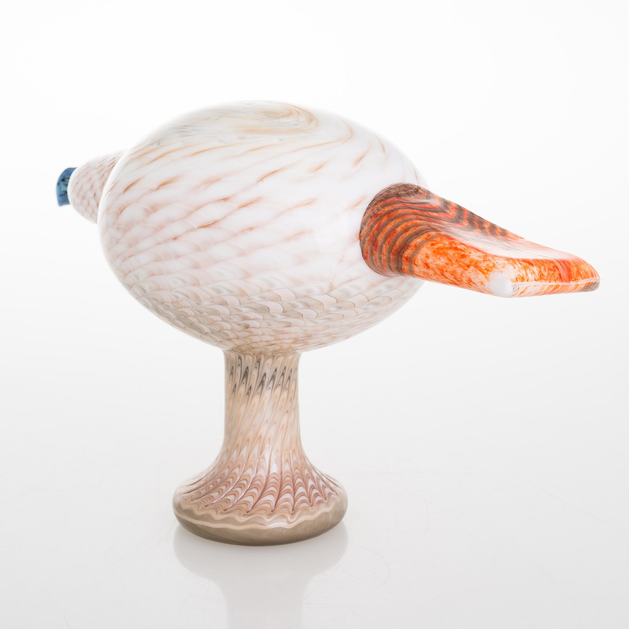 OIVA TOIKKA, a glass sculpture signed O. Toikka Nuutajärvi Pale Male 224/1000.