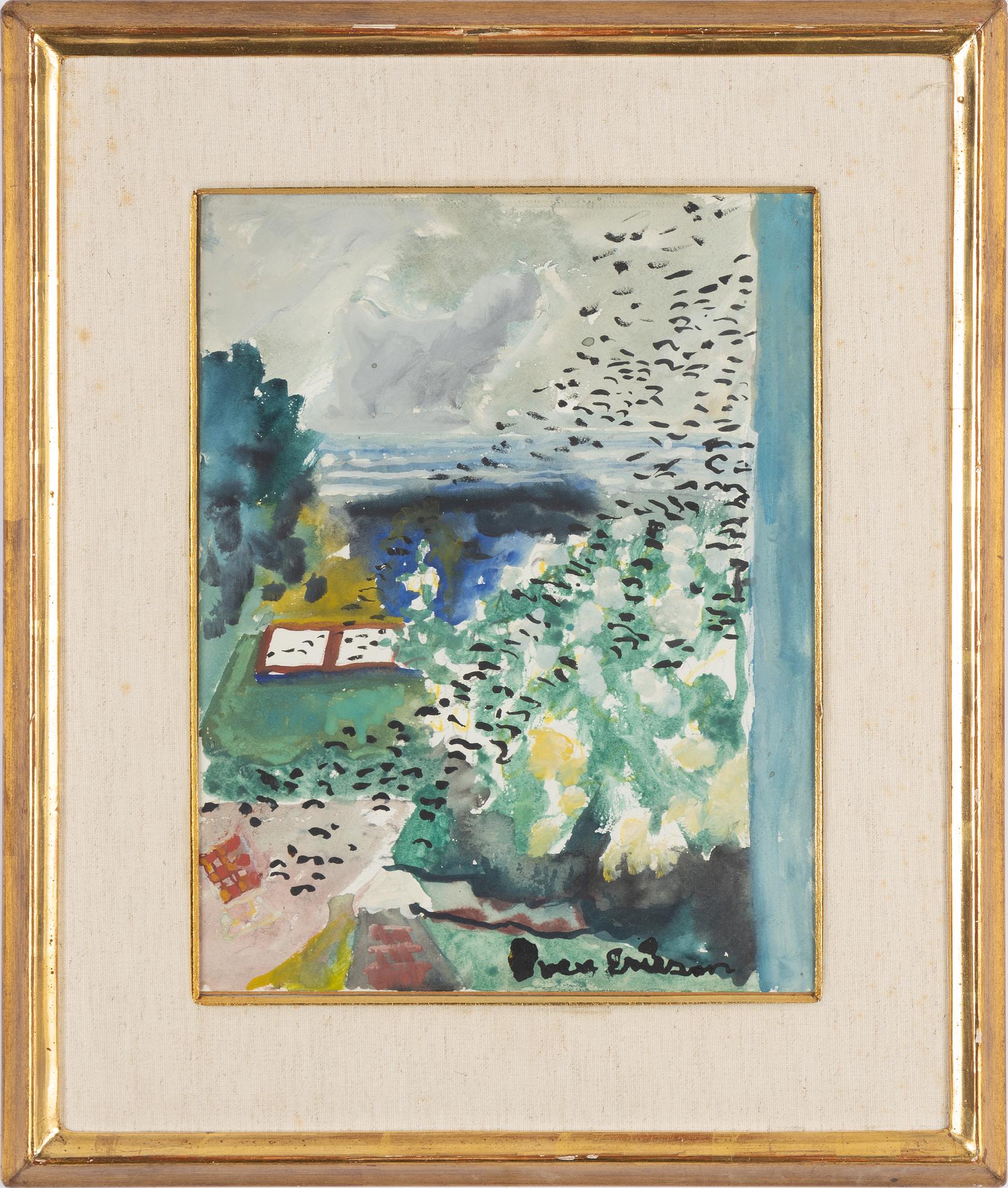 Sven X:et Erixson, watercolour, signed.