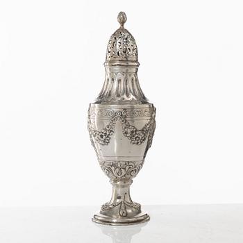Sockerruska, silver 800, Tyskland, omkring 1900.