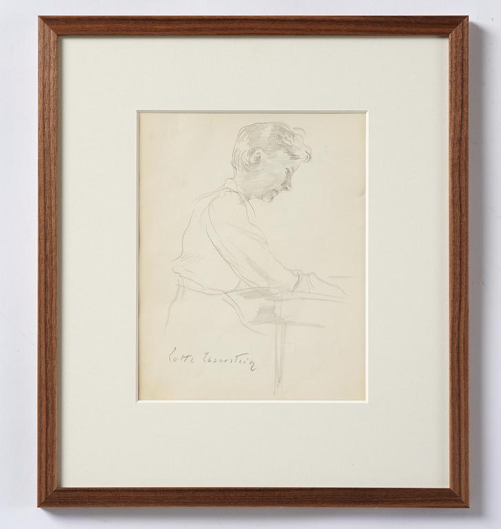 Lotte Laserstein, Woman by a table.