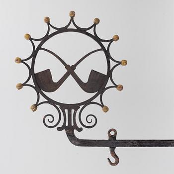 Wall holder for shop sign, 19th century.