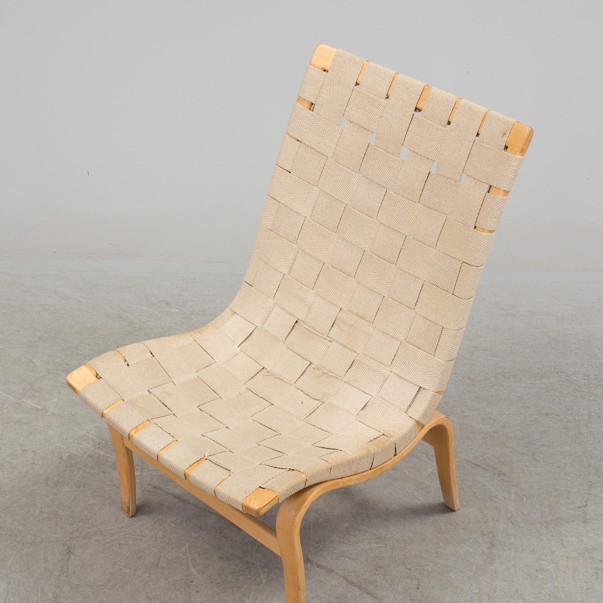 An 'Eva' easy chair by Bruno Mathsson, DUX, second half of the 20th century.