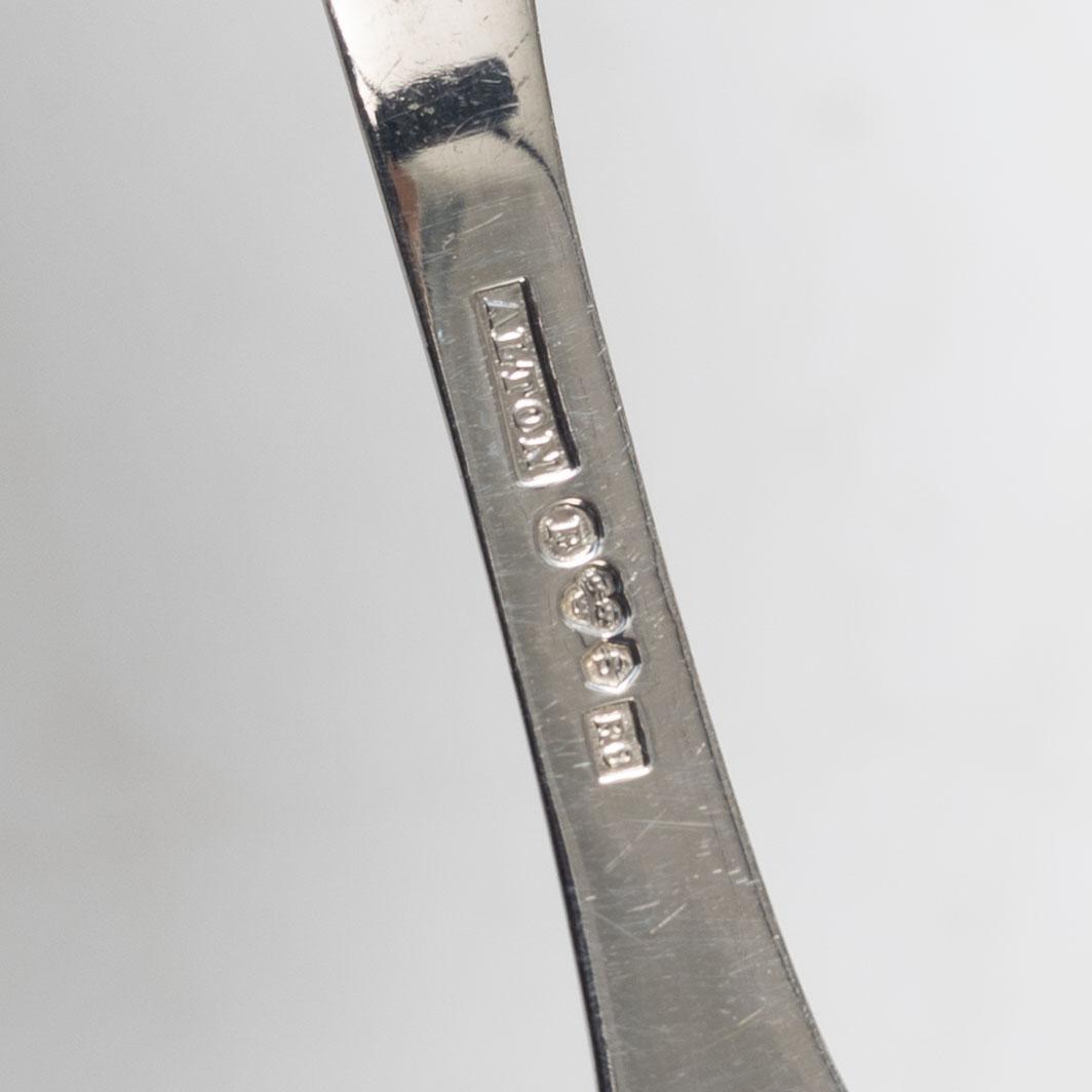 Coffee and mocha spoons, 12+6 pieces, silver, Alton Guldvaru Ab, Falköping, 1959–1967.