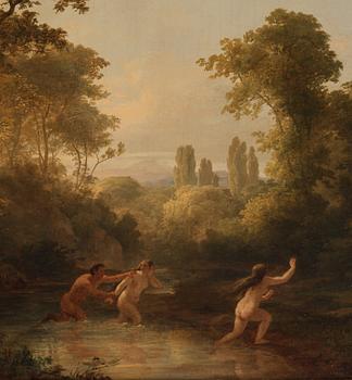 Karl (Károly) Markó, Archaic landscape with bathers.